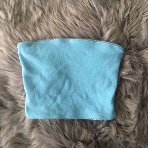 Sky Blue Bandeau Top